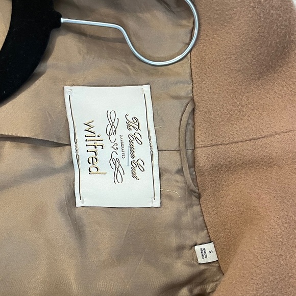 Aritzia Wilfred Wool and Cashmere Cocoon Coat in camel sz small - Picture 2 of 8
